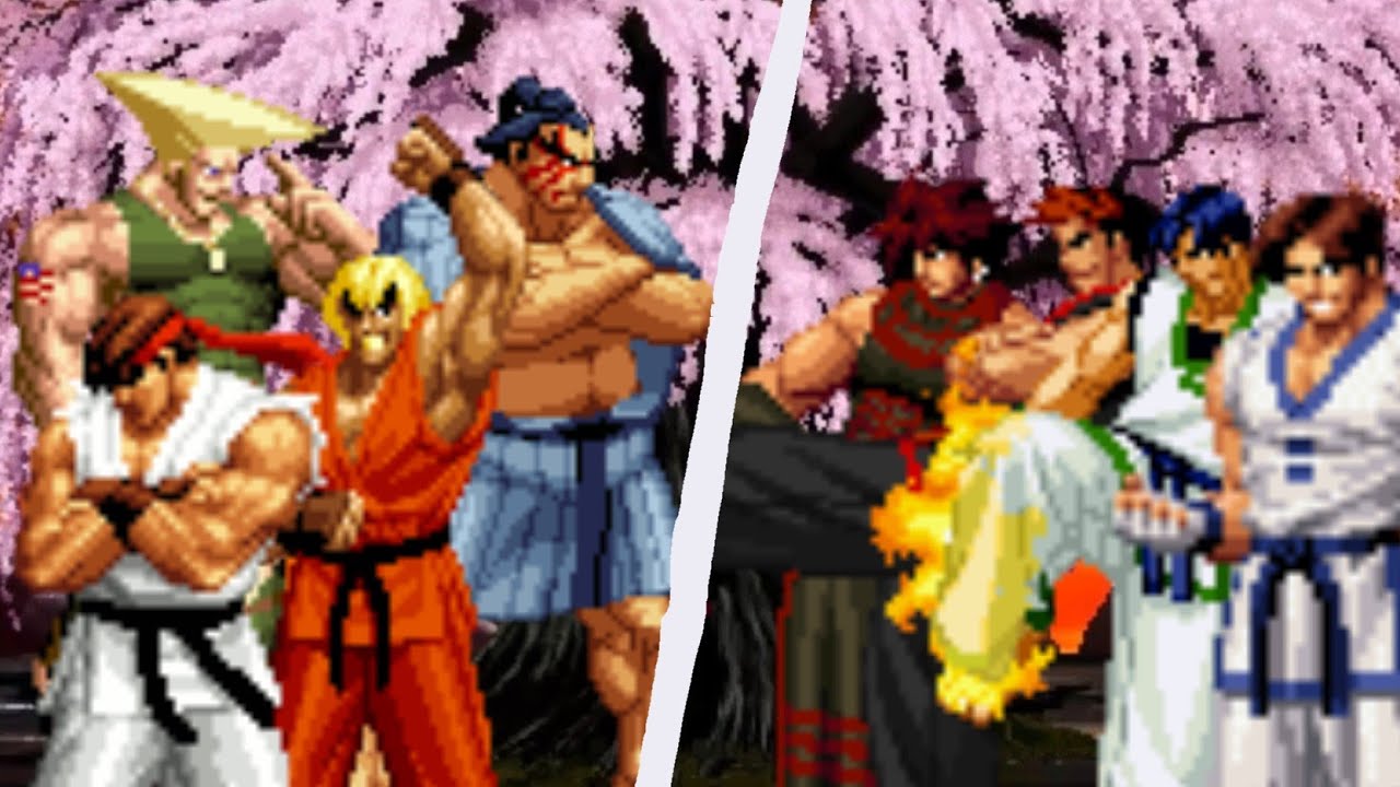 【SF VS KOF MUGEN】Team Street Fighter VS Team Kim (Taekwondo)