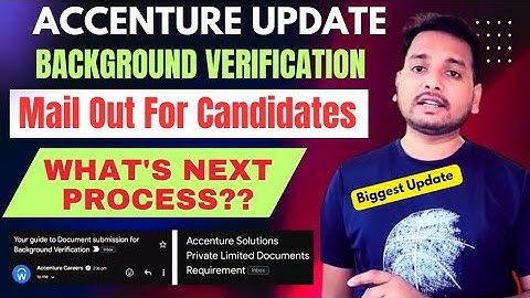 Accenture Start Sending Bgv Mail 2025 | Offer Letter | Interview Results | Workday Mail,Joining Mail