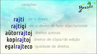 RAJTO substantivo em Esperanto