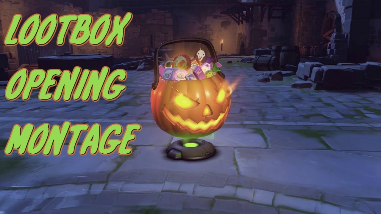 HALLOWEEN LOOTBOX OPENING MONTAGE!!! - Overwatch