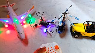 Rc Radio control airplane  Electric space travel car rc helicopter🚁 unboxing review test 2024