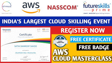 AWS Cloud Masterclass || Cloud Computing Free Certificate || Future Skills Prime Free Course