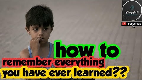 HOW TO REMEMBER EVERYTHING YOU HAVE EVER LEARNED? | THE SUPERMEMO MODEL | Motivational Video