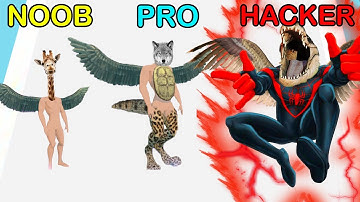 NOOB vs PRO vs HACKER - Merge Animal 3D