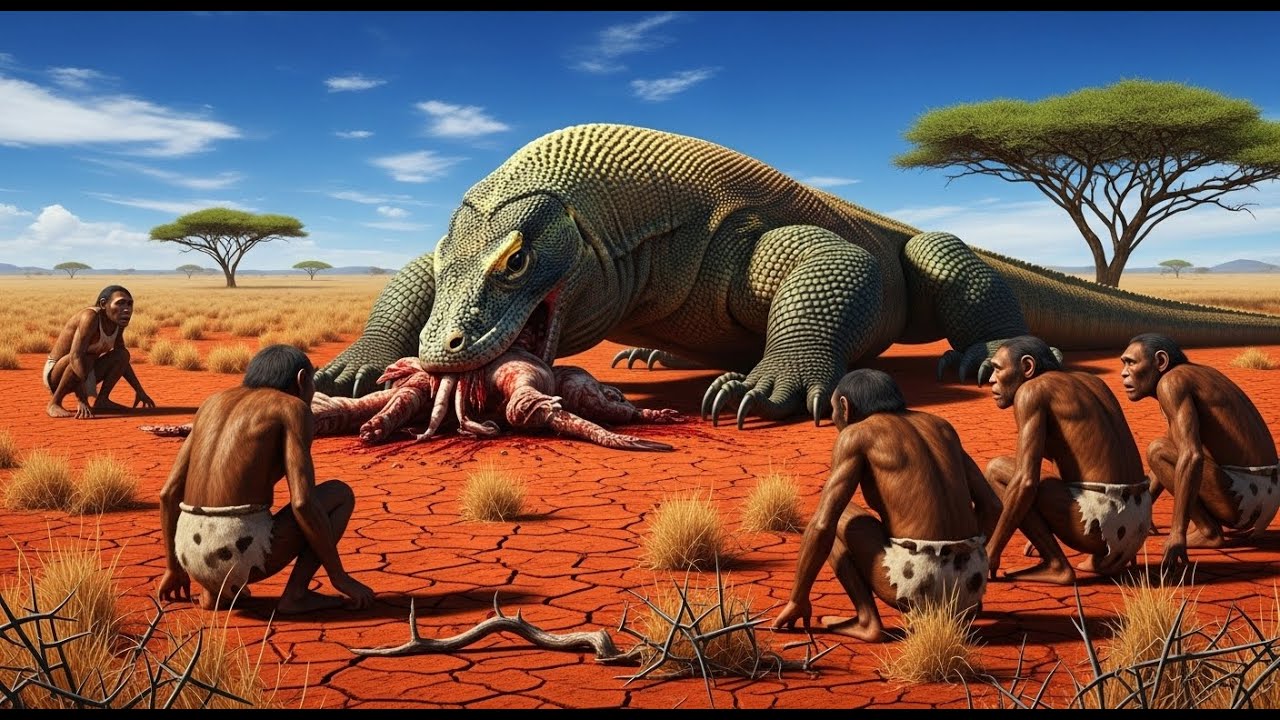 Vie Sauvage Ancienne | le Varan de Komodo Vs Hominidés Primitifs