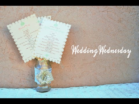 How To Make A Wedding Program Booklet Youtube