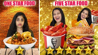 5 STAR FOOD Vs 1 STAR FOOD CHALLENGE ? | BEST AND WORST FOOD? | PULLOTHI