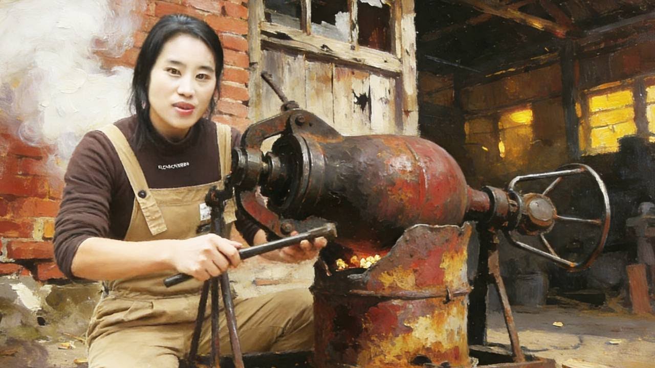 💡天才少女修复高负荷烧冒烟的爆米花机，零件烧毁严重还缺少电力，一周修复比新的更好用！High-load, smoking popcorn machine