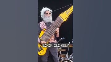 Thumbnail of The bassist of  ZZ Top uses a 17-string bass guitar