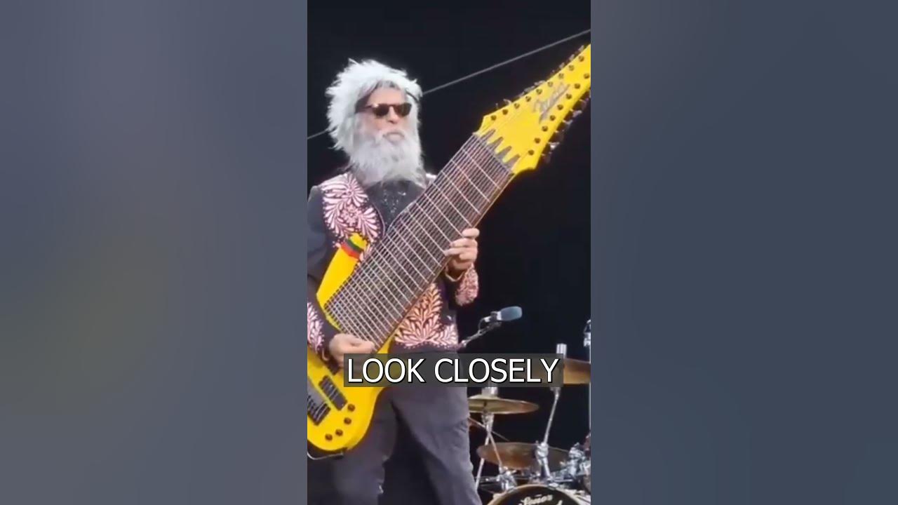 The bassist of  ZZ Top uses a 17-string bass guitar