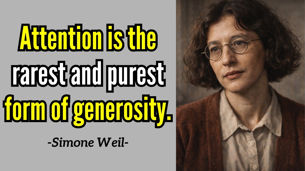 Simone Weil Grace, Attention & the Sacred Depth of the Soul