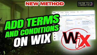 How to add terms and conditions on wix 2026