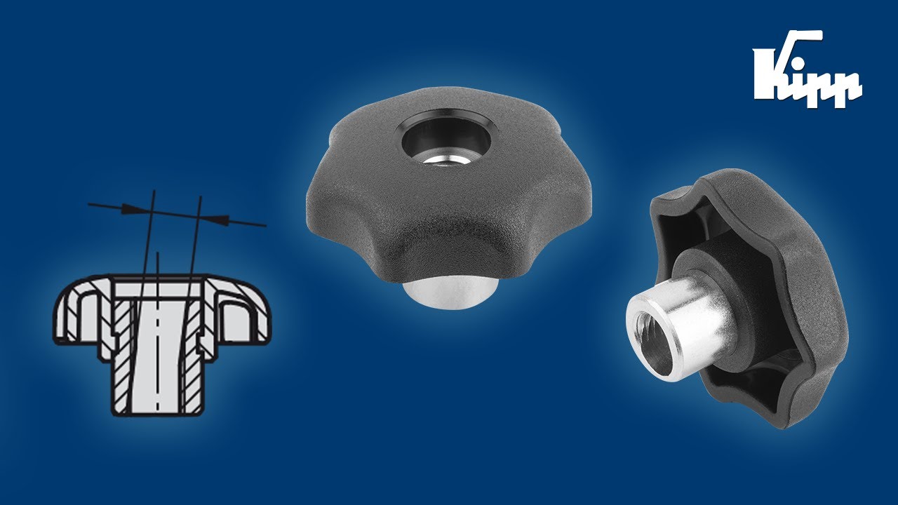 Звездообразная ручка KIPP с быстрой фиксацией