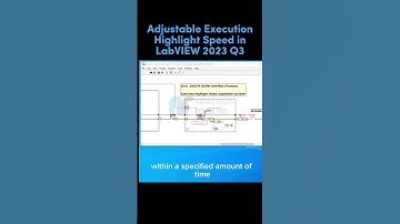 [Ep.009] Adjustable Execution Highlight Speed in LabVIEW 2023 Q3 #labview