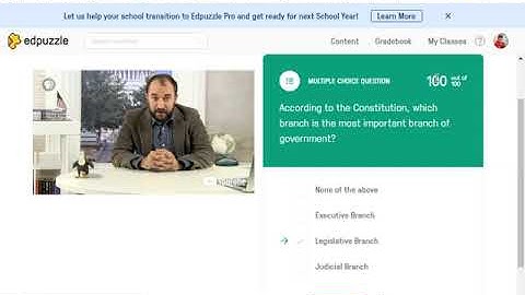 Doing an Edpuzzle Video Quiz on Schoology