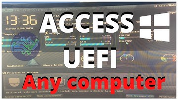 How to Enter UEFI BIOS Windows 10 | Access UEFI Advanced Settings and boot device