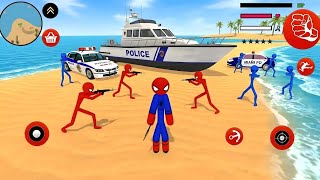 Super Spider Stickman: Rope Hero - Android Gameplay #5  screenshot 5