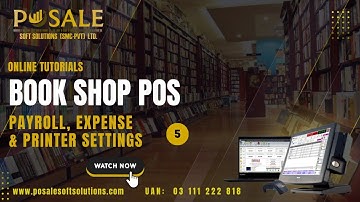 How To Manage BOOK SHOP ,TUTORIALS , Payroll & Expense & Printer Settings #pos #invetory #software