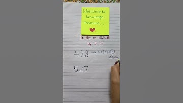 divisibility check ll how to check whether a number divisible by 3 #shorts #maths #tricks