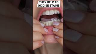 WHITENING TEETH AT HOME SENSITIVITY-FREE WHITENING STRIPS #shorts