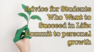 Commit to personal growth.