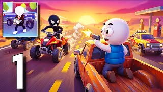 Rage Road - Car Shooting - Gameplay Walkthrough Part 1 - Road Action Shooting Game (Android & iOS)
