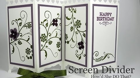Fun Fold Screen Divider Card by Dawn O