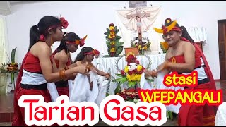 Tarian Gasa pada perayaan paska|| stasi st. Dominikus weepangali