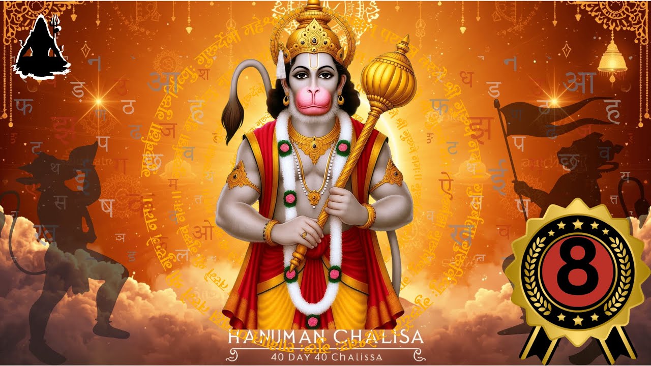 Day 8 | ४० दिन ४० हनुमान चालीसा | Shri Hanuman Chalisa | Sant Sanatan | जय बजरंगबली 🙏