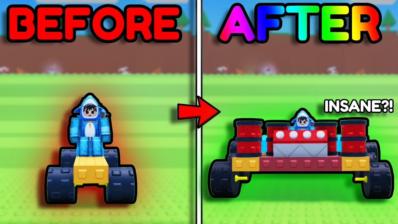 Я построил САМУЮ БЕЗУМНУЮ МАШИНУ в Roblox Построить машину...