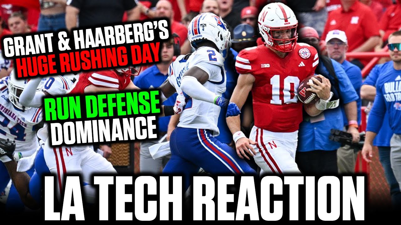 REACTING TO NEBRASKA'S 300+ YARD RUSHING DAY & WIN OVER LOUISIANA TECH