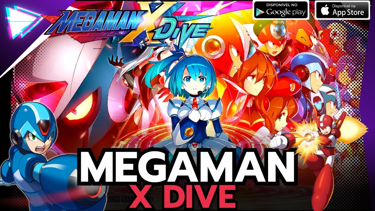 Novo jogo do MEGAMAN para MOBILE MEGAMAN X DIVE YouTube