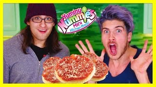 MAKING CANDY PIZZA w/ Drew Monson - YUMMY NUMMIES screenshot 5