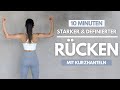 10 MIN RÜCKEN Workout + KURZHANTELN // GENAUE Anleitung | Tina Halder | Tina.Fitness