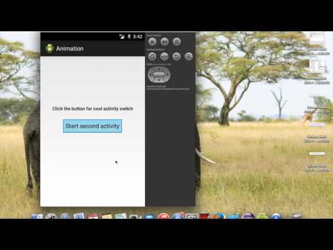 Open activity animation