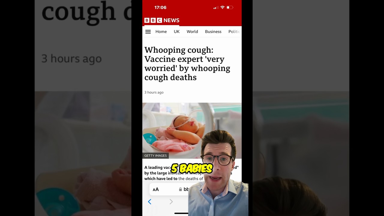 Breaking news: Whooping cough cases increasing 