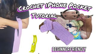 iPhone Pocket Crochet Tutorial | Easy Beginner friendly 