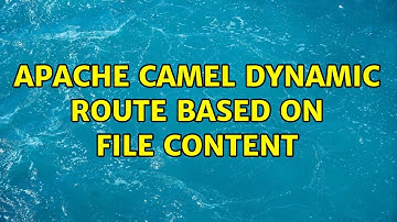 Apache Camel dynamic route based on file content (2 Solutions!!)