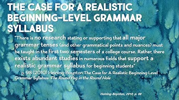 What Research Reveals Needs to Change in World Language Class Part 3