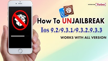 NEW How To Unjailbreak ANY iPhone, iPad & iPod  iOS 9.2,9.3.1,9.3.2,9.3.3