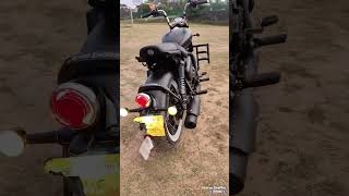 Royal Enfield goan classic Shak black 350 #royalenfield #shorts