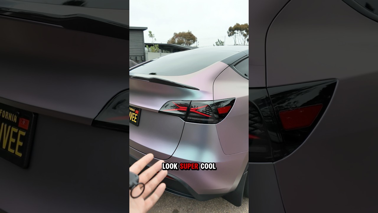 Установка задних фонарей на Tesla — пожалуй, один из самых недооценённых модов‼️ 