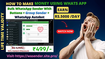 WhatsApp Bulk SMS sender Software with License | 100% resell Rights | Rs.499 only | Lifetime