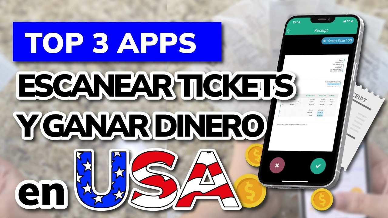 📱 Las 3 mejores APPS para Escanear Tickets y Ganar Dinero en Estados