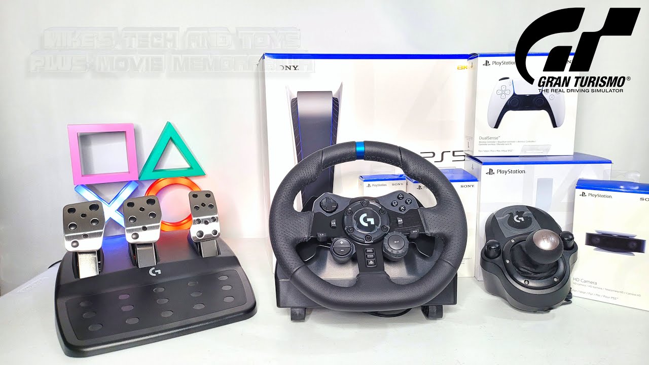 PS5 LOGITECH G923 RACING WHEEL & SHIFTER UNBOXING & TEST WITH