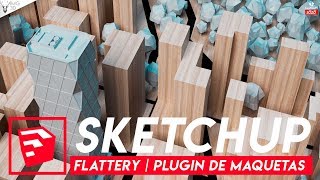 Curso de Sketchup | Plugin Flattery | | Para hacer maqueta con el 3D