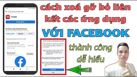 Cách Xóa Liên Kết Từ Các Ứng Dụng Với Facebook Trên Điện Thoại Dễ Hiểu Mới Nhất | Tân tivi