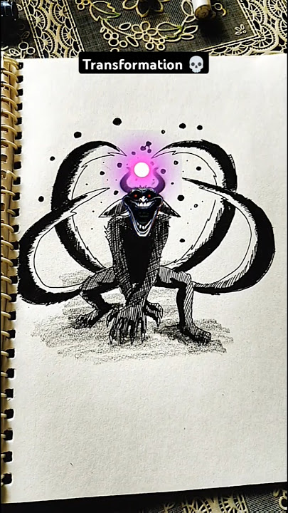 Kurama ☠️ Speed Drawing StickMan 😳#shorts #anime #drawing #kurama #narutoshippuden