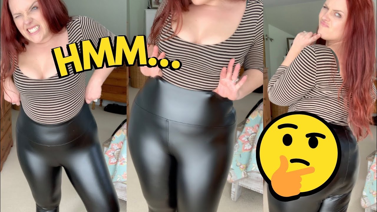 CURVY GIRLS BEWARE!! Which of these Faux Leather Leggings are best for  curves? *Size 16* 