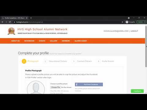 HVSHS Alumni Portal - How To Register